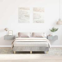 Bedframe zonder matras 135x190 cm spaanplaat betongrijs