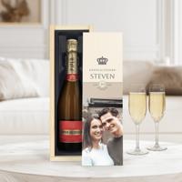 Champagne in bedrukte kist - Piper Heidsieck Brut (750ml)