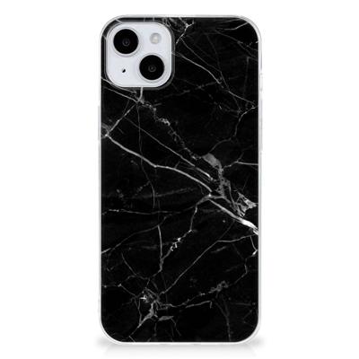 iPhone 15 | TPU | Siliconen hoesje | Marmer Zwart - Origineel Cadeau Vader