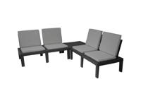 Pro Garden Tuinset molok 5-delig grijs