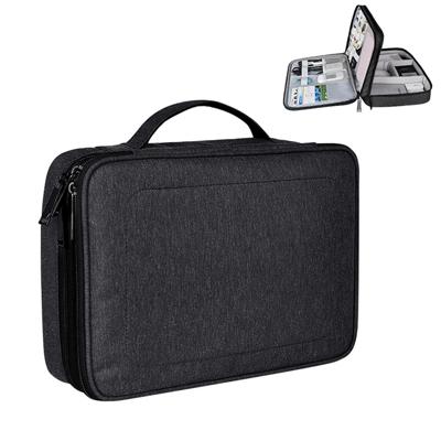 Grote Nylon waterdicht vak Type Multi-function opbergtas voor iPad formaat: 30 X 22 X 8 cm (zwart)