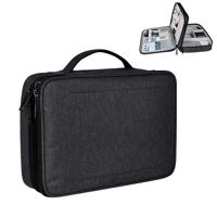 Grote Nylon waterdicht vak Type Multi-function opbergtas voor iPad formaat: 30 X 22 X 8 cm (zwart)