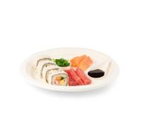 Senza suikerriet bord rond 258 x h20 mm krimp à 40 stuks