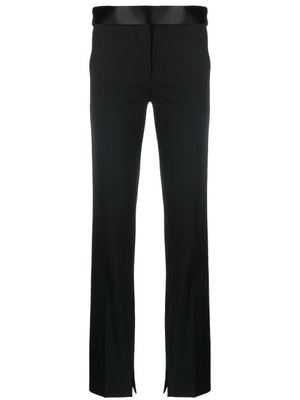 Stella McCartney pantalon à taille satinée - Noir