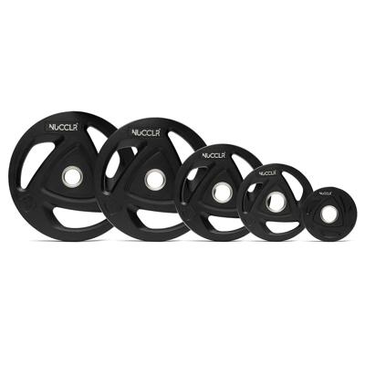 NUCCLR olympische halterset rubber 160 KG