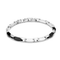 Radiant RH000003 Zwart Zilverkleurig Heren armband