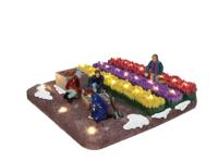 Flower Field Worders with LED Polyresin 23cm Santaville - Santaville Flower Field Worders with LED Polyresin 23cm Santaville - Santaville