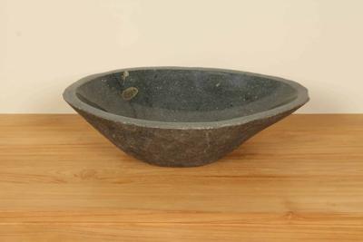 Rivierstenen waskom RL040333, 56x38x15 cm