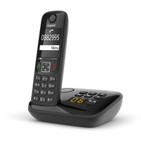 Gigaset AS690A DECT draadloze telefoon met antwoordapparaat, zwart - thumbnail