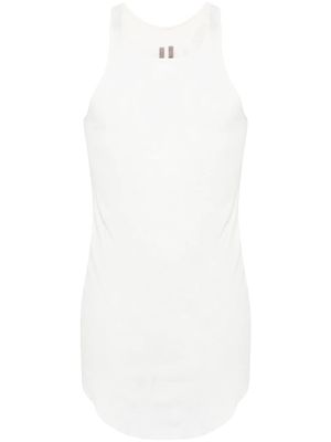 Rick Owens débardeur long en coton - Blanc