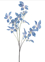 Kunsttak Star leaf branche Mirja blue 123 cm - Buitengewoon de boet