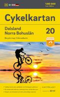 Fietskaart 20 Cykelkartan Dalsland - Norra Bohuslän - Bohuslän North | Norstedts - thumbnail