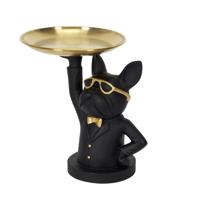 Sleutels en losse spullen tray - Deco Beeldje butler hond - 21 cm - Bulldog - Organizer/sleutelbakje Sleutels en losse spullen tray - Deco Beeldje butler hond - 21 cm - Bulldog - Organizer/sleutelbakje