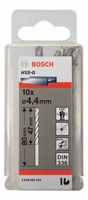 Bosch Accessoires Metaalboren HSS-G, Standard 4,4 x 47 x 80 mm 10st - 2608595333