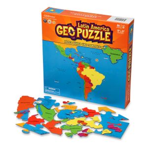 Kinderpuzzel GeoPuzzle Latin America - Latijns Amerika | GEOtoys