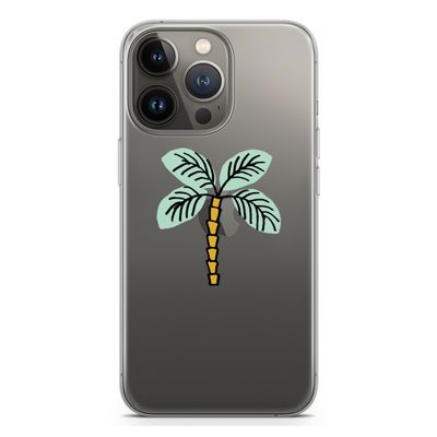 Palmboom: iPhone 13 Pro Transparant Hoesje