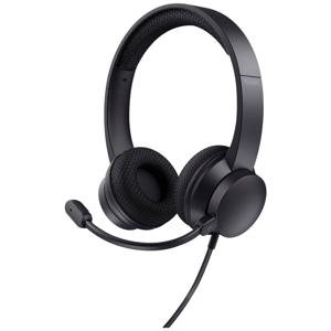 Trust HS-260 Headset Bedraad Neckband Kantoor/callcenter USB Type-A Zwart