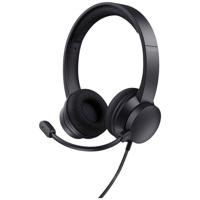 Trust HS-260 Headset Bedraad Neckband Kantoor/callcenter USB Type-A Zwart - thumbnail