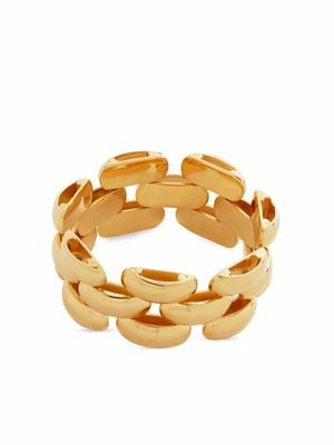 Monica Vinader bague Doina en chaîne - Or