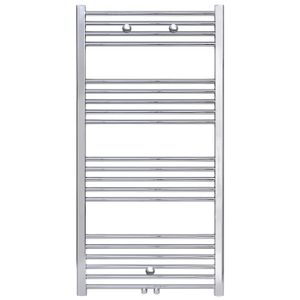 Designradiator BWS Nile Gobi 120x50cm Chroom Midden/zij-aansluiting