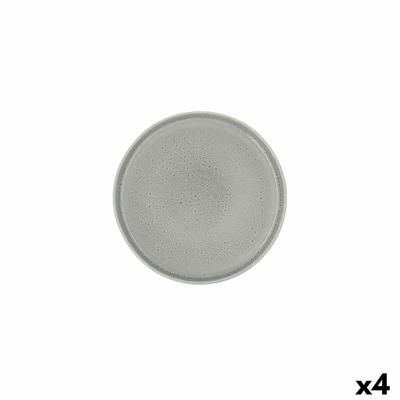 Dinerbord Ariane Porous Groen Keramisch Ø 21 cm (4 Stuks)