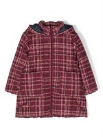 There Was One Kids doudoune à motif tartan - Rouge - thumbnail