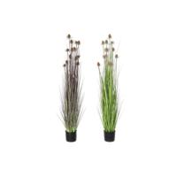 Decoratieve plant DKD Home Decor 40 x 40 x 150 cm Roze Lila Polyethyleen PVC (2 Stuks)