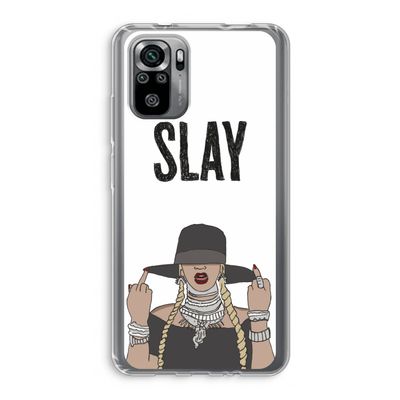 Slay All Day: Xiaomi Redmi Note 10S Transparant Hoesje