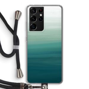 Ocean: Samsung Galaxy S21 Ultra Transparant Hoesje met koord