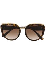 Dolce & Gabbana Eyewear lunettes de soleil à monture papillon - Marron - thumbnail