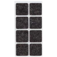 Meubelviltjes - 8x - antislip noppen - 2,5 cm - vierkant - viltglijders