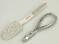 Pedicuretang 14cm en rasp 19.5cm nikkel 1 Set
