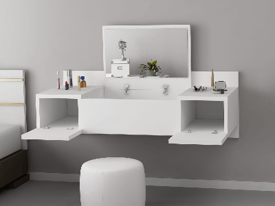Make-up tafel ZAKKORI wit
