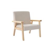 sweeek - Scandinavische kinderfauteuil in corduroy en rubberhout