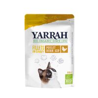 Yarrah bio kattenvoer pouch filets in saus rund 14x85gr - thumbnail