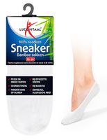 Lucovitaal Bamboe sneakersok wit maat 43-46 (12 Paar)