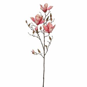 Roze Magnolia/beverboom kunsttak kunstplant 90 cm   -