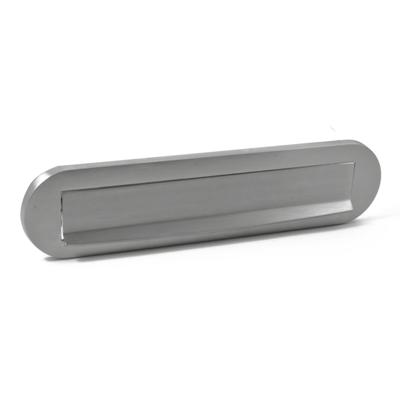 Hardbrass Briefplaat Ronald - chroom mat