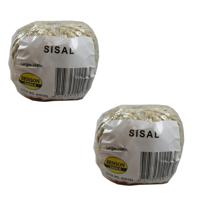 Benson Sisal touw - 3x bolletje - lichtbruin - 25 meter - 100 gram