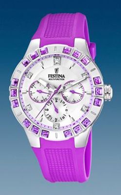 Horlogeband Festina F16559.5 Rubber Paars