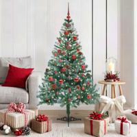 VidaXL Kunstkerstboom met 150 led groen 150 cm pvc en staal