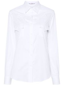 Ermanno Scervino chemise en coton à manches longues - Blanc