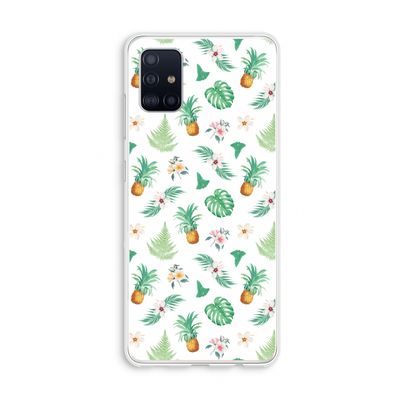 Ananas bladeren: Galaxy A51 4G Transparant Hoesje