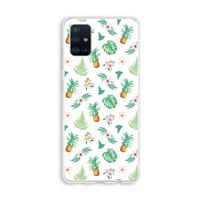 Ananas bladeren: Galaxy A51 4G Transparant Hoesje