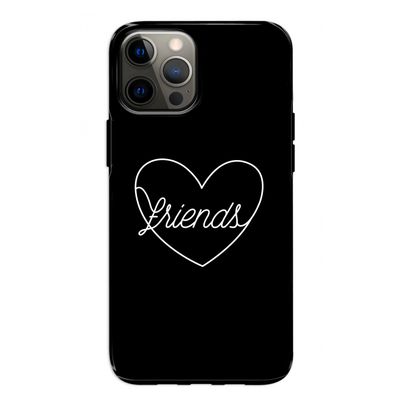 Friends heart black: iPhone 12 Tough Case