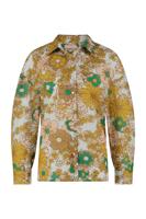 Selena flower blouse - offwhite/mustard - 07060