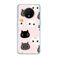 Katten: OnePlus 7T Transparant Hoesje Katten: OnePlus 7T Transparant Hoesje