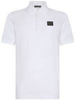 Dolce & Gabbana polo en piqué à logo - Blanc