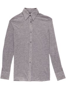 TOM FORD chemise en cachemire à manches longues - Gris