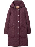 Burberry doudoune à capuche - Violet